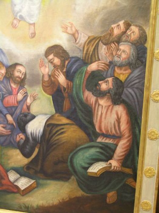 tableau : Ascension (l’), détail - © Ministère de la Culture (France), Conservation des antiquités et des objets d’art de l'Ariège – Tous droits réservés 