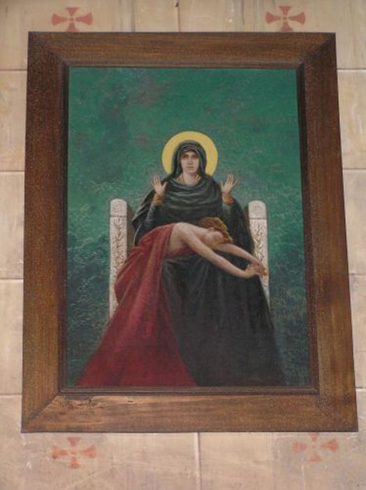 tableau : Vierge de Pitié - © Ministère de la Culture (France), Conservation des antiquités et des objets d’art de l'Ariège – Tous droits réservés
