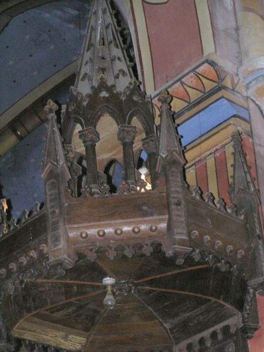chaire à prêcher, détail - © Ministère de la Culture (France), Conservation des antiquités et des objets d’art de l'Ariège – Tous droits réservés 