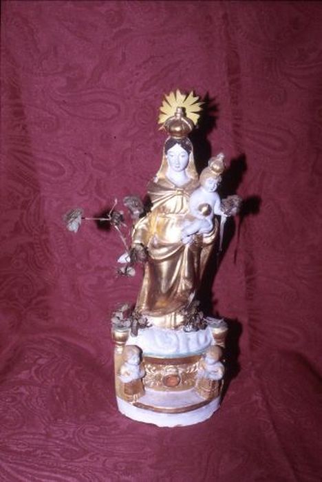 statue (statuette) : Vierge à l'Enfant - © Ministère de la Culture (France), Conservation des antiquités et des objets d’art de l'Ariège – Tous droits réservés