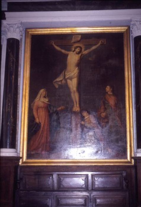 tableau : Crucifixion (la) - © Ministère de la Culture (France), Conservation des antiquités et des objets d’art de l'Ariège – Tous droits réservés