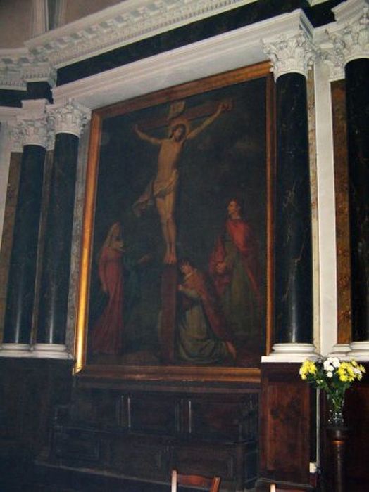 tableau : Crucifixion (la) - © Ministère de la Culture (France), Conservation des antiquités et des objets d’art de l'Ariège – Tous droits réservés 