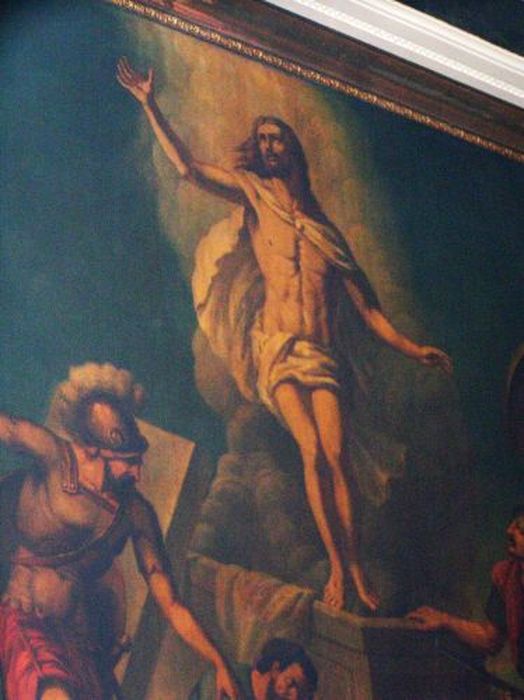 tableau : Résurrection (la), vue partielle - © Ministère de la Culture (France), Conservation des antiquités et des objets d’art de l'Ariège – Tous droits réservés 