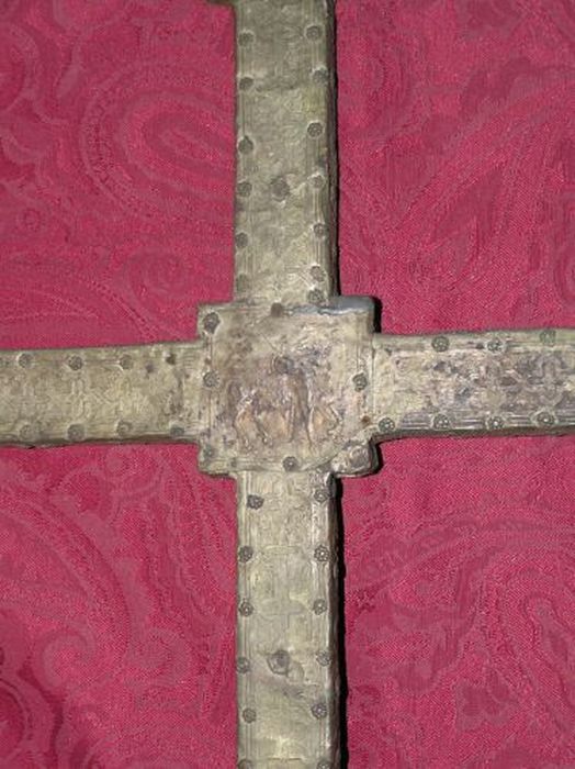 croix de procession, détail - © Ministère de la Culture (France), Conservation des antiquités et des objets d’art de l'Ariège – Tous droits réservés 