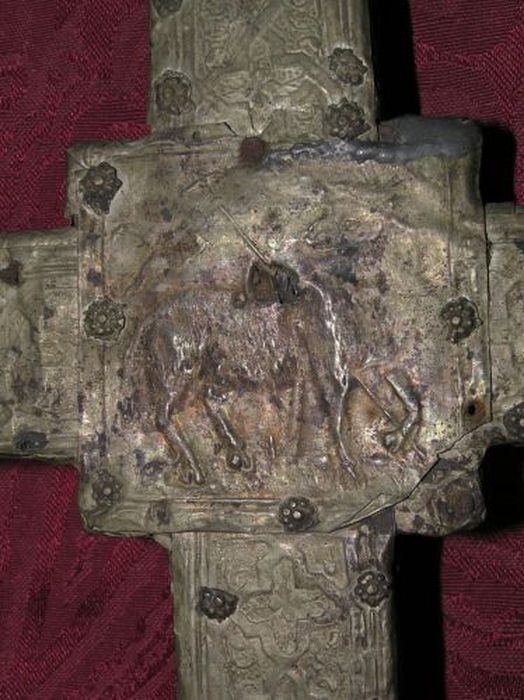 croix de procession, détail - © Ministère de la Culture (France), Conservation des antiquités et des objets d’art de l'Ariège – Tous droits réservés 