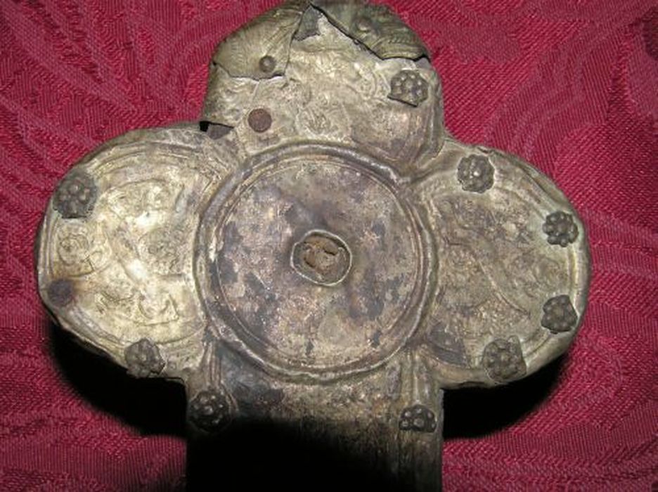 croix de procession, détail - © Ministère de la Culture (France), Conservation des antiquités et des objets d’art de l'Ariège – Tous droits réservés 