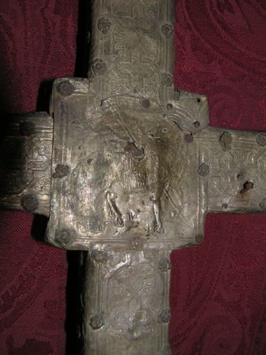 croix de procession, détail