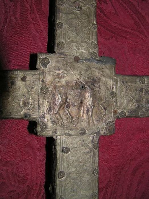 croix de procession, détail
