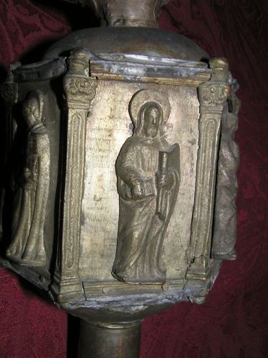 croix de procession, détail