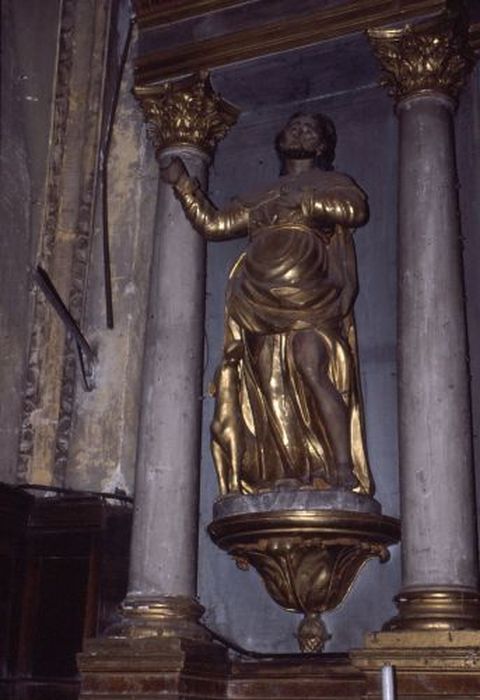 statue : Saint Roch - © Ministère de la Culture (France), Conservation des antiquités et des objets d’art de l'Ariège – Tous droits réservés 