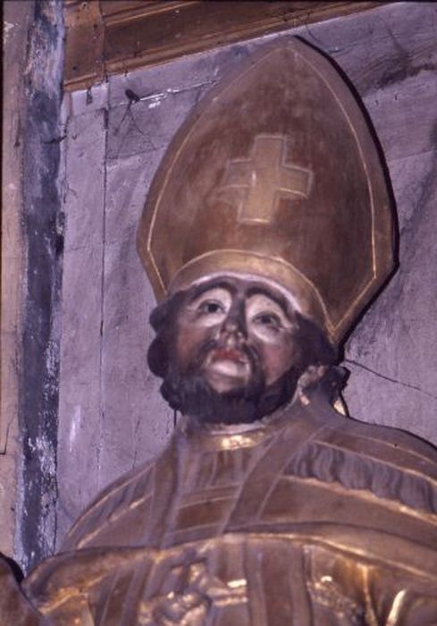 statue : Saint Eloi, détail - © Ministère de la Culture (France), Conservation des antiquités et des objets d’art de l'Ariège – Tous droits réservés 