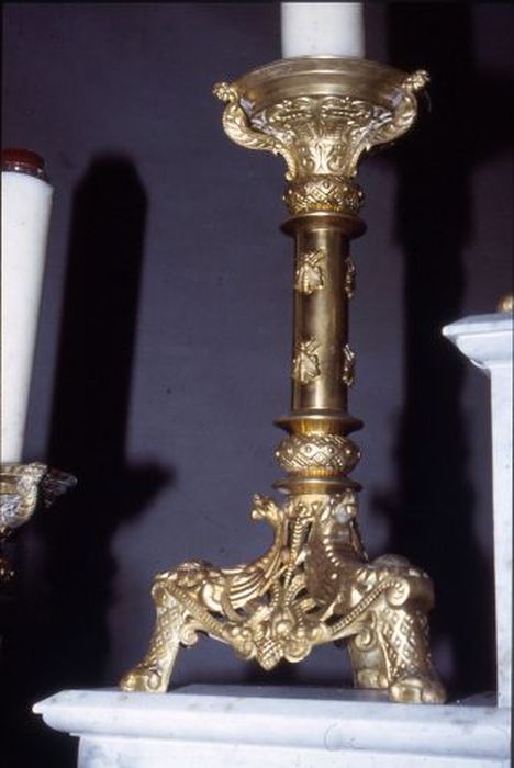 chandelier d'autel - © Ministère de la Culture (France), Conservation des antiquités et des objets d’art de l'Ariège – Tous droits réservés 