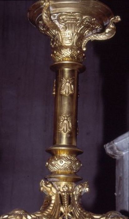 chandelier d'autel, détail - © Ministère de la Culture (France), Conservation des antiquités et des objets d’art de l'Ariège – Tous droits réservés 