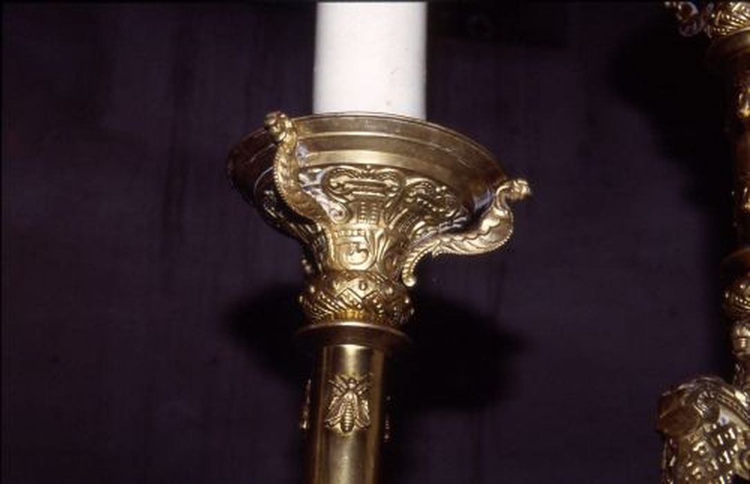 chandelier d'autel, détail - © Ministère de la Culture (France), Conservation des antiquités et des objets d’art de l'Ariège – Tous droits réservés 