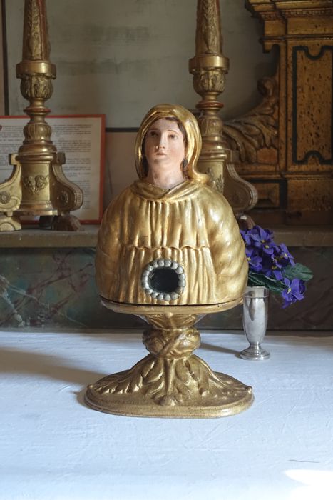 buste-reliquaire de sainte Quitterie - © Ministère de la Culture (France), Conservation des antiquités et des objets d’art de l'Ariège – Tous droits réservés