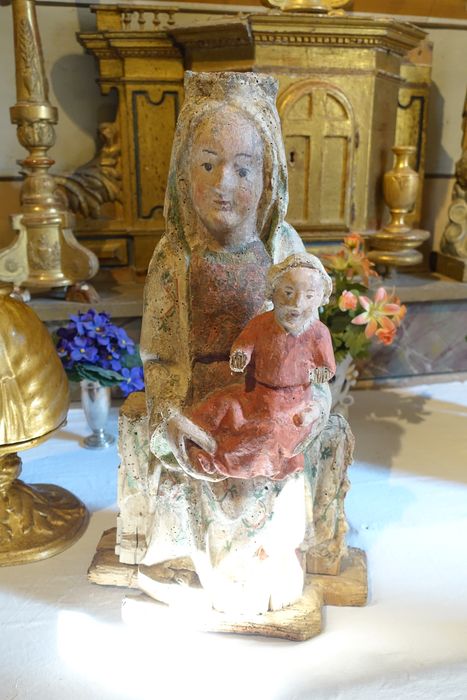 statuette : Vierge à l'Enfant - © Ministère de la Culture (France), Conservation des antiquités et des objets d’art de l'Ariège – Tous droits réservés