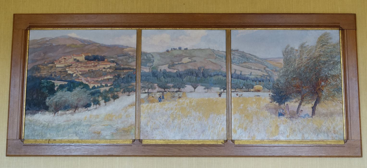 tableau : Fenaison à Saint-Lizier (la) - © Ministère de la Culture (France), Conservation des antiquités et des objets d’art de l'Ariège – Tous droits réservés