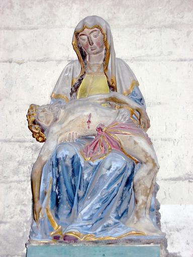 Groupe sculpté : Vierge de Pitié, vue générale