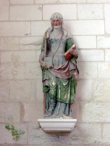 Statue : Sainte Savine, vue générale - © Ministère de la Culture, 2003 ; © Conseil régional de Champagne-Ardenne, 2003 ; © Conseil général de l'Aube, 2003