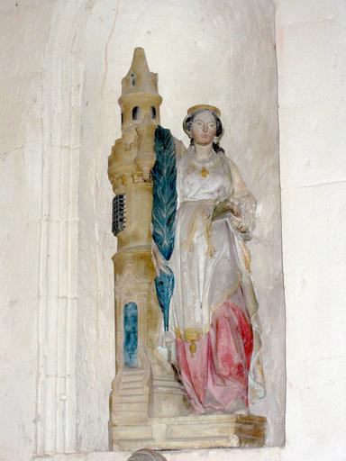 Statue : Sainte Barbe, vue générale