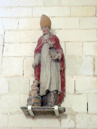 Statue : Saint Nicolas, vue générale - © Ministère de la Culture, 2003 ; © Conseil régional de Champagne-Ardenne, 2003 ; © Conseil général de l'Aube, 2003