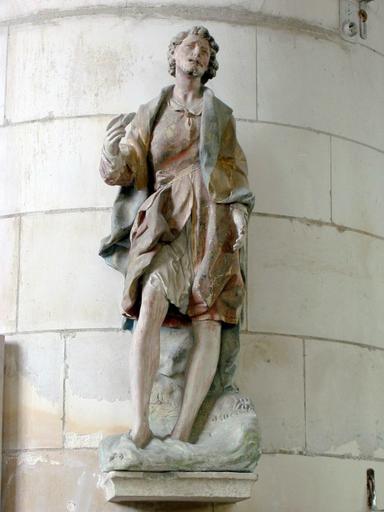 Statue : Saint Jean-Baptiste, dans le Jourdain, vue générale