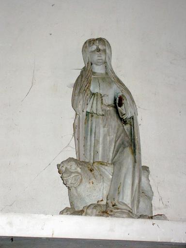 Statue : Sainte Marguerite et le dragon, vue générale
