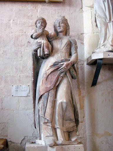 Statue : Vierge à l'Enfant, vue générale