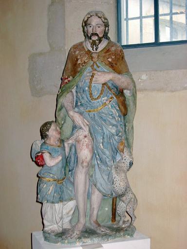 Statue : Saint Roch (Trésor des Eglises de Brienne-le-Château), vue générale