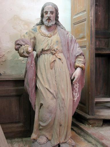 Statue : Christ bénissant, vue générale