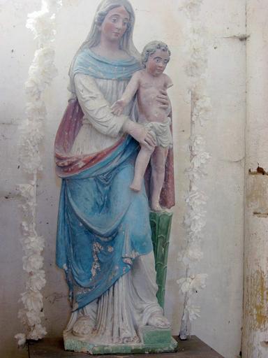 Statue : Vierge à l'Enfant, vue générale