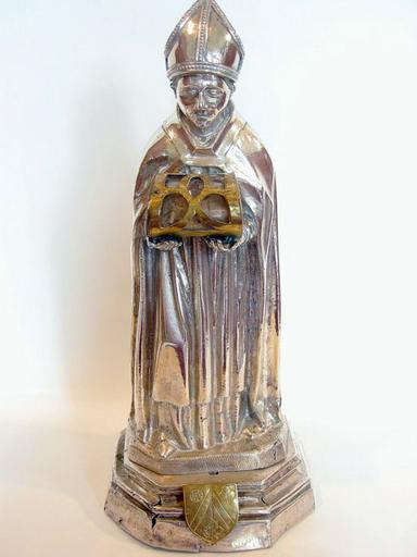 Statuette-reliquaire : Saint Hubert (Trésor des Eglises de Brienne-le-Château)