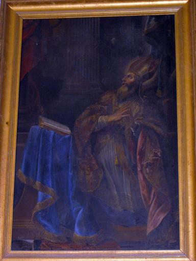 Tableau : Saint Augustin en prière