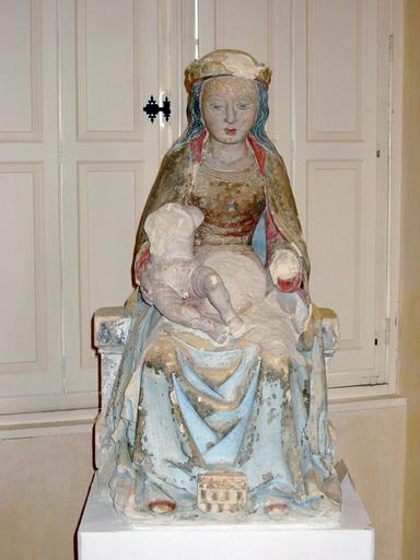 Statue : Vierge à l'Enfant (Trésor des Eglises de Brienne-le-Château), vue générale