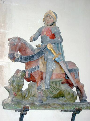 Statue équestre : Saint Georges, vue générale