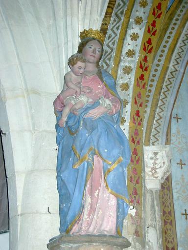 Statue : Vierge à l'Enfant, vue générale