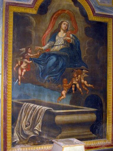 choeur, à gauche, retable de l'autel secondaire