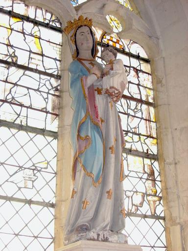 Statue : Vierge à l'Enfant, vue générale