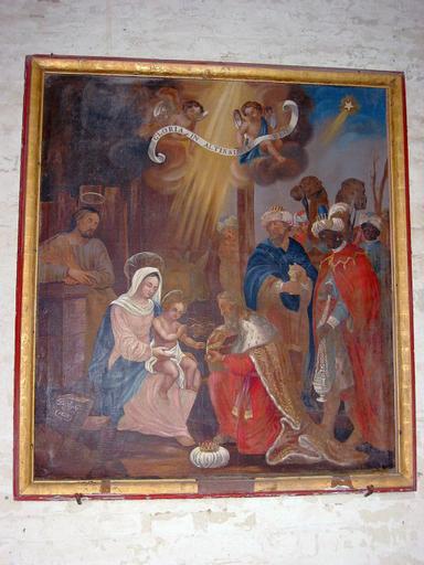 Tableau : Adoration des Mages, vue générale