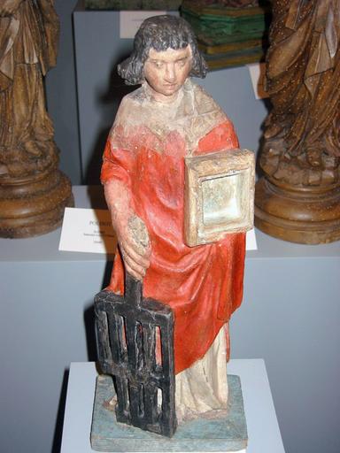 Statuette-reliquaire : Saint Laurent (Trésor des Eglises de Brienne-le-Château), vue générale