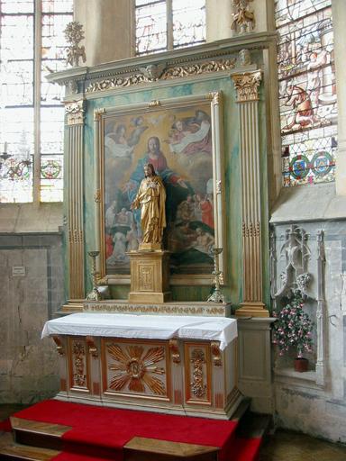 Retable de la chapelle latérale nord