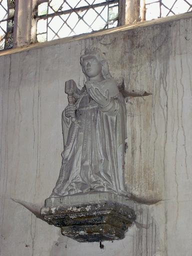 Statue : Sainte Brigitte, vue générale