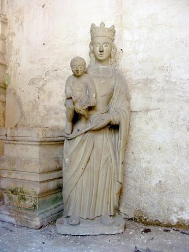 Statue : Vierge à l'Enfant à l'oiseau, vue générale