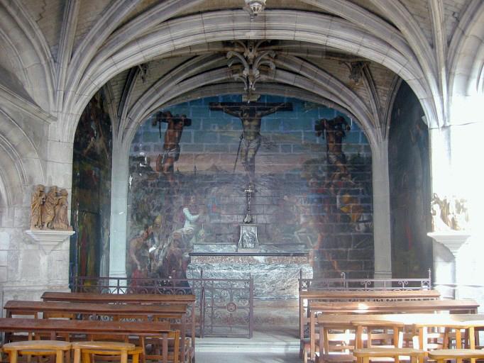 chapelle du Calvaire, mur nord - © Ministère de la Culture, 2003 ; © Conseil régional de Champagne-Ardenne, 2003 ; © Conseil général de l'Aube, 2003