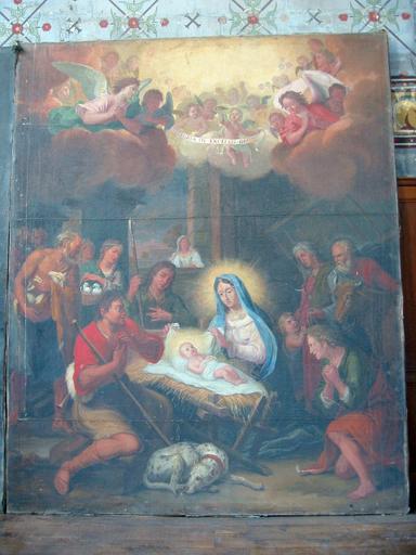 Tableau : Nativité, vue générale - © Ministère de la Culture, 2003 ; © Conseil régional de Champagne-Ardenne, 2003 ; © Conseil général de l'Aube, 2003