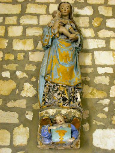 Statue : Vierge à l'Enfant, vue générale