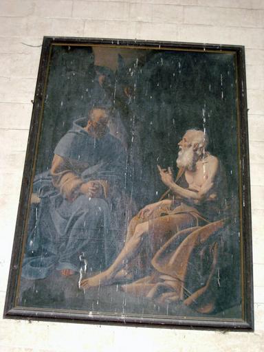 Tableau : Saint Paul et saint Antoine ermites