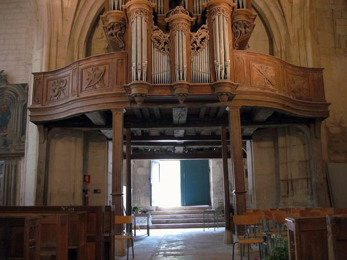 Buffet d'orgue, vue générale de la tribune d'orgue