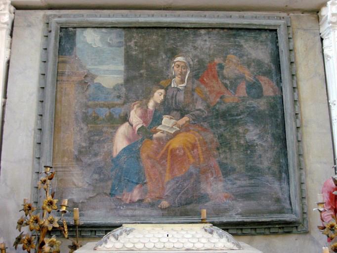 Tableau d'autel : Éducation de la Vierge