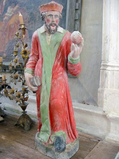 2 statuettes : Saint Côme, saint Damien